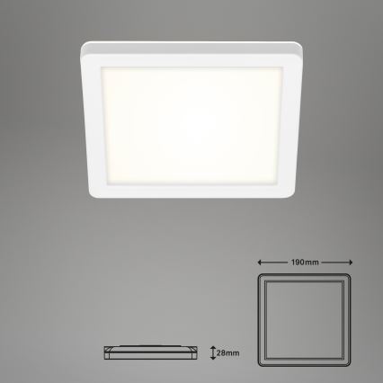 Briloner 3010-016 - LED Ceiling light LED/8W/230V 19x19 cm white IP44