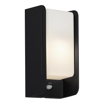 Briloner 3017-015 - Outdoor wall light with a sensor BOKS 1xE27/12W/230V IP44