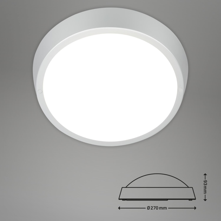 Briloner 3018-014 - LED Bathroom ceiling light HAGEN LED/24W/230V IP44 white