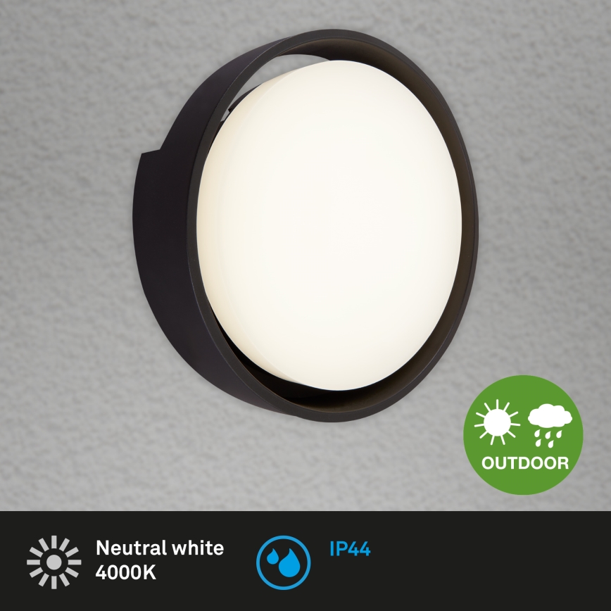 Briloner 3019-015 - LED Outdoor wall light GENUA LED/18W/230V IP44 black