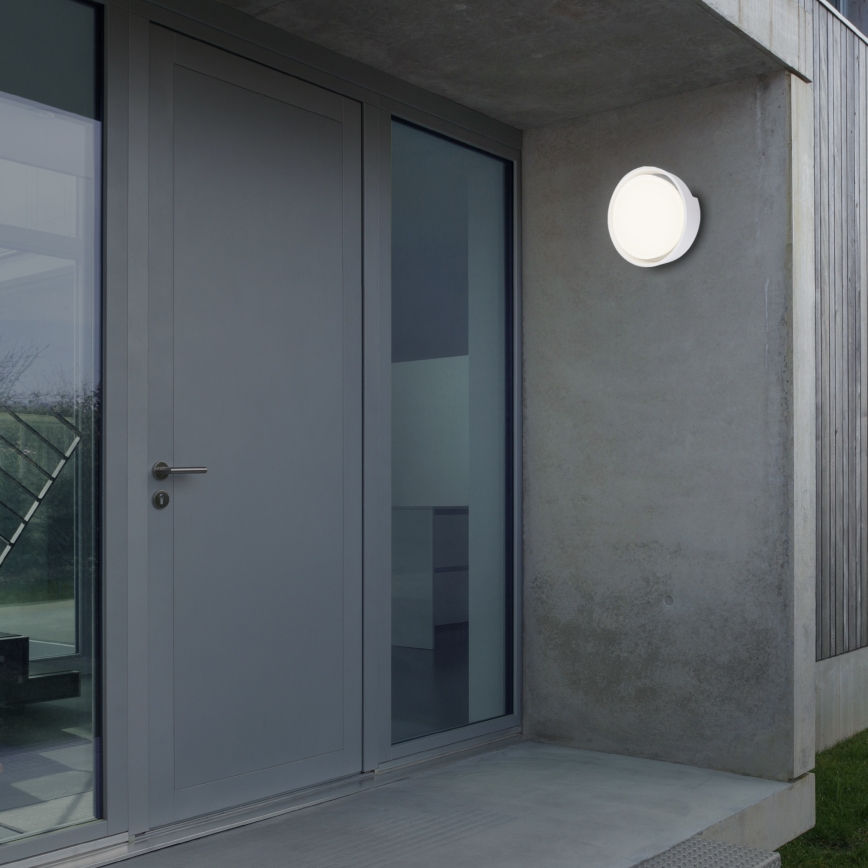 Briloner 3019-016 - LED Outdoor wall light GENUA LED/18W/230V IP44 white