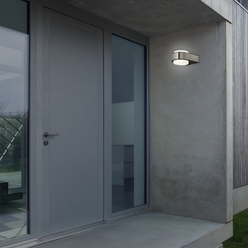 Briloner 3035-012- LED Outdoor wall light HANAU LED/6,5W/230V IP44 matte chrome