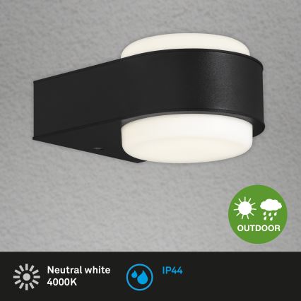 Briloner 3035-015 - LED Outdoor wall light HANAU LED/6,5W/230V IP44 black