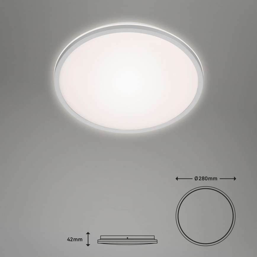 Briloner 3046-014 - LED Ceiling light LED/15W/230V 4000K d. 28 cm silver