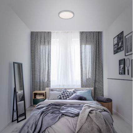 Briloner 3048-014 - LED Ceiling light RUNA LED/18W/230V silver