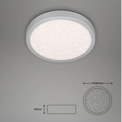Briloner 3048-014 - LED Ceiling light RUNA LED/18W/230V silver