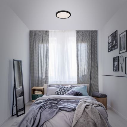Briloner 3048-015 - LED Ceiling light RUNA LED/18W/230V black