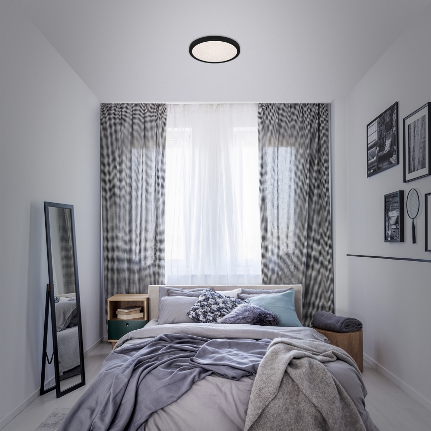 Briloner 3048-015 - LED Ceiling light RUNA LED/18W/230V black