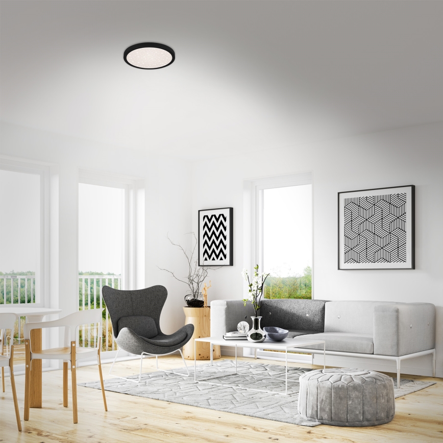 Briloner 3048-015 - LED Ceiling light RUNA LED/18W/230V black