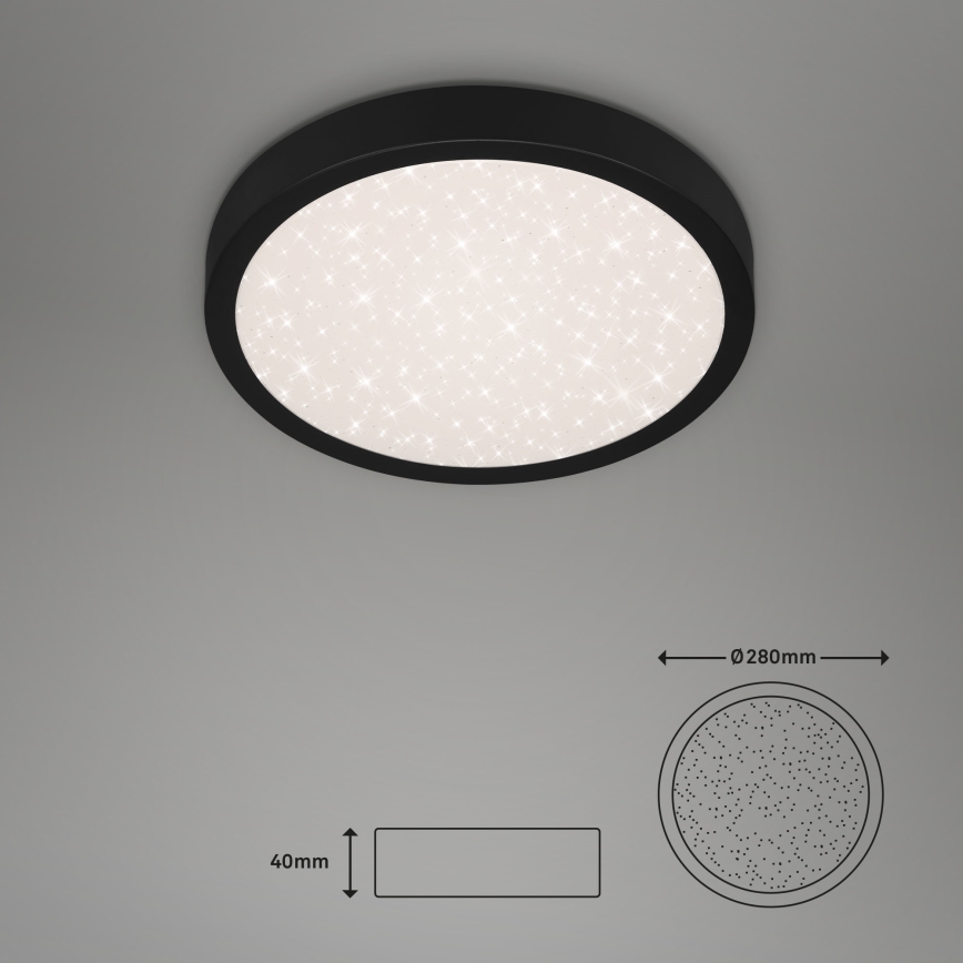 Briloner 3048-015 - LED Ceiling light RUNA LED/18W/230V black