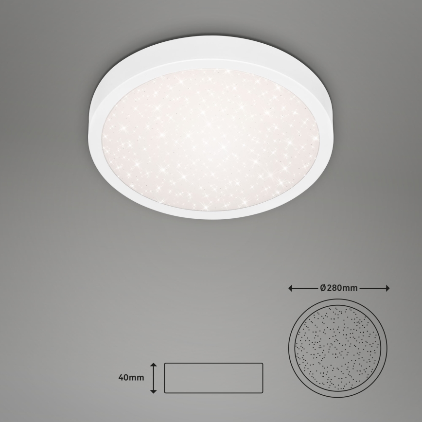 Briloner 3048-016 - LED Ceiling light RUNA LED/18W/230V white