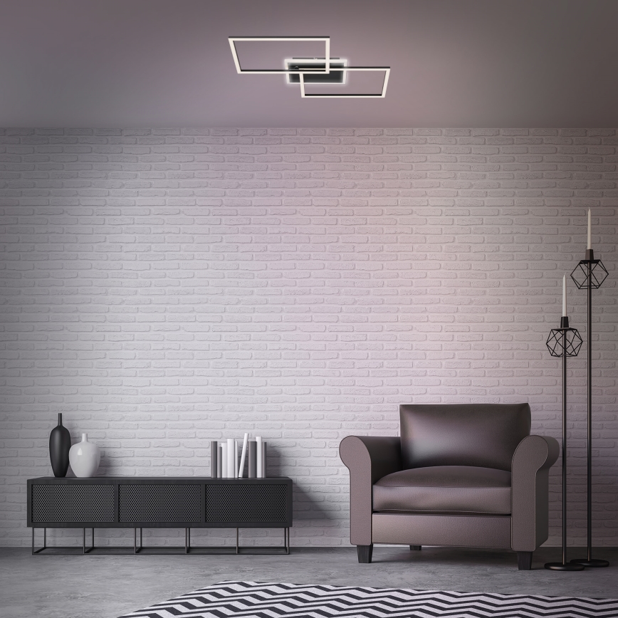 Briloner 3049-015 - LED Dimmable ceiling light FRAME LED/40W/230V + remote control