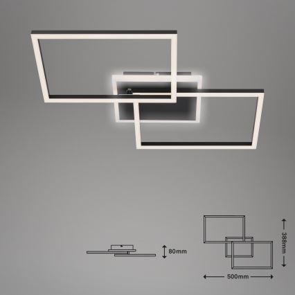 Briloner 3049-015 - LED Dimmable ceiling light FRAME LED/40W/230V + remote control