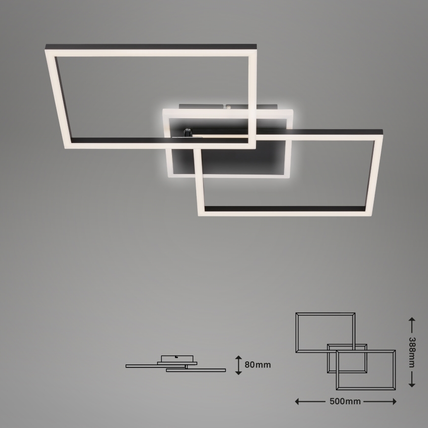 Briloner 3049-015 - LED Dimmable ceiling light FRAME LED/40W/230V + remote control