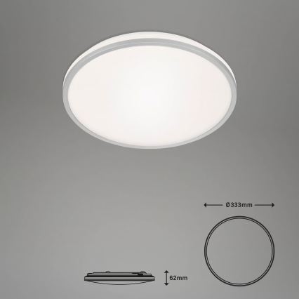 Briloner 3064-014 - IVY LED Dimmable Ceiling Light, 24W/230V, Wi-Fi Tuya, Ø 33.3 cm + Remote Control