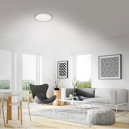 Briloner 3071-014 - LED Ceiling light RUNA LED/24W/230V silver