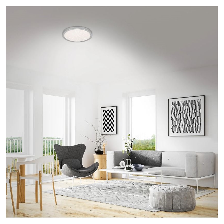 Briloner 3071-014 - LED Ceiling light RUNA LED/24W/230V silver