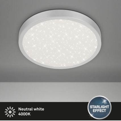 Briloner 3071-014 - LED Ceiling light RUNA LED/24W/230V silver