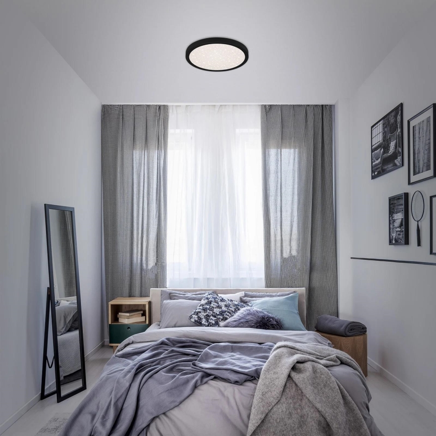 Briloner 3071-015 - LED Ceiling light RUNA LED/24W/230V black