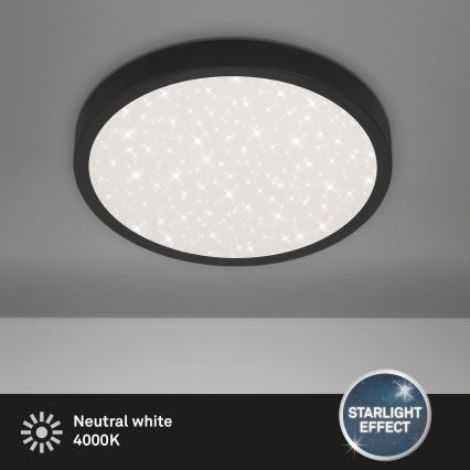 Briloner 3071-015 - LED Ceiling light RUNA LED/24W/230V black