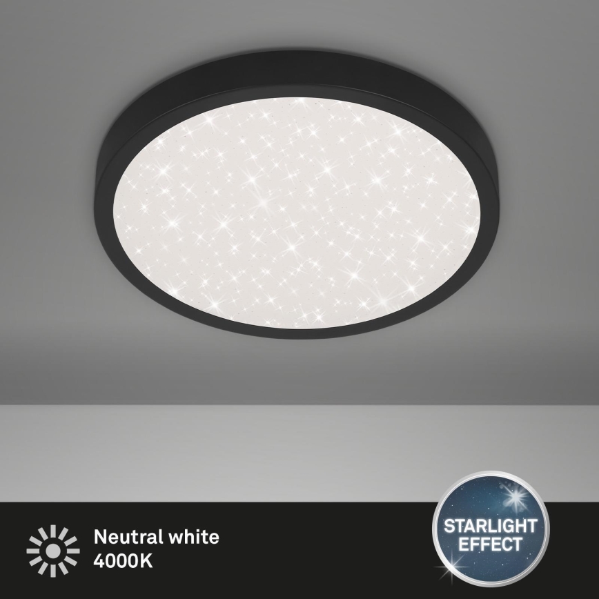 Briloner 3071-015 - LED Ceiling light RUNA LED/24W/230V black