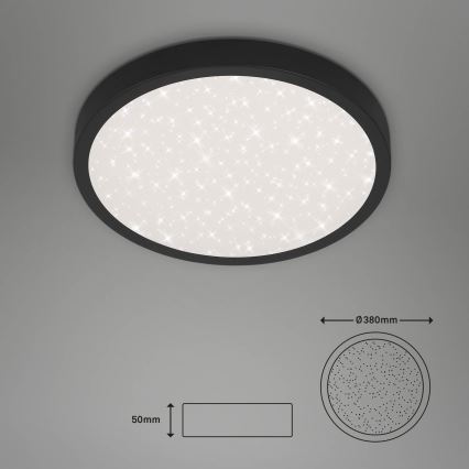 Briloner 3071-015 - LED Ceiling light RUNA LED/24W/230V black
