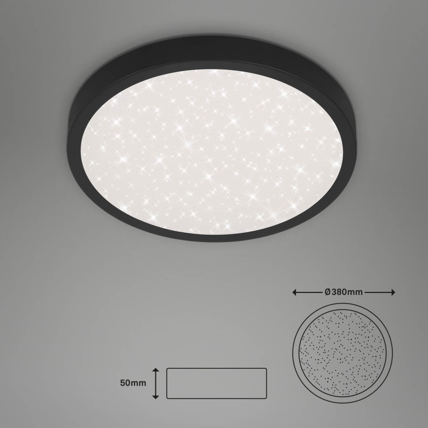 Briloner 3071-015 - LED Ceiling light RUNA LED/24W/230V black