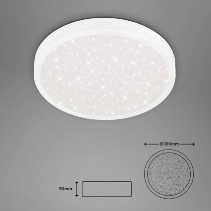 Briloner 3071-016 - LED Ceiling light RUNA LED/24W/230V 4000K d. 38 cm white