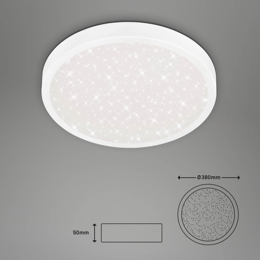 Briloner 3071-016 - LED Ceiling light RUNA LED/24W/230V 4000K d. 38 cm white