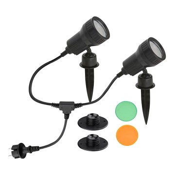 Briloner 3077-025 - LED Outdoor lamp TERRA 2xGU10/3W/230V IP44