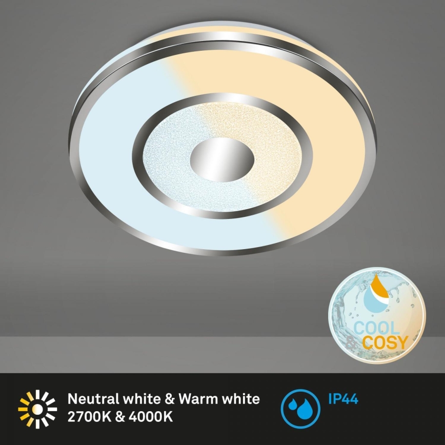 Briloner 3083-018 - LED Dimmable bathroom ceiling light COOL&COSY LED/24W/230V IP44