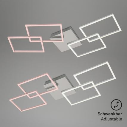 Briloner 3091-018 - LED Dimmable ceiling light FRAME LED/30W/230V shiny chrome