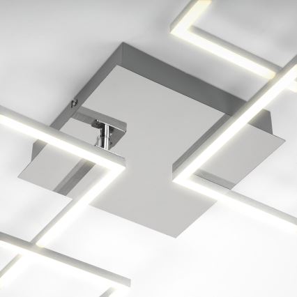 Briloner 3091-018 - LED Dimmable ceiling light FRAME LED/30W/230V shiny chrome