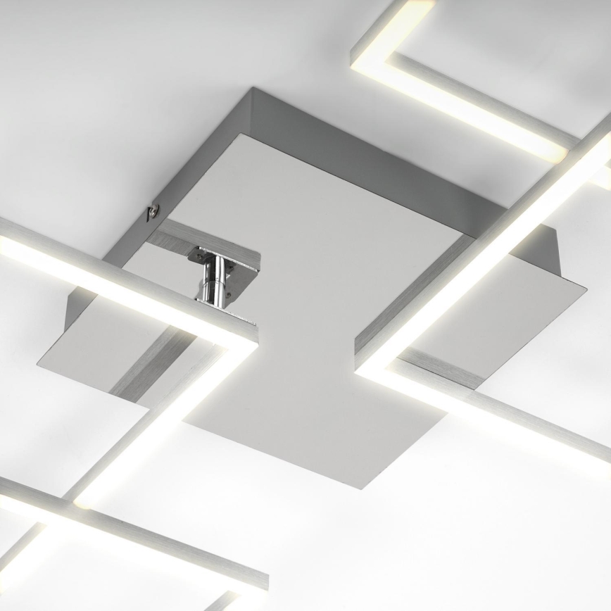 Briloner 3091-018 - LED Dimmable ceiling light FRAME LED/30W/230V shiny chrome