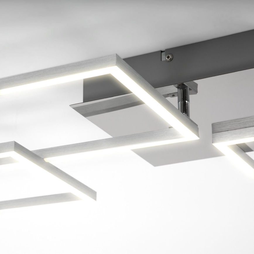 Briloner 3091-018 - LED Dimmable ceiling light FRAME LED/30W/230V shiny chrome