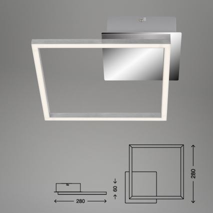 Briloner 3105-018 - LED Dimmable ceiling light FRAMES LED/9,7W/230V