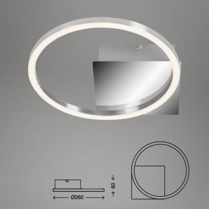 Briloner 3106-018 - LED Dimmable ceiling light FRAMES LED/7,5W/230V