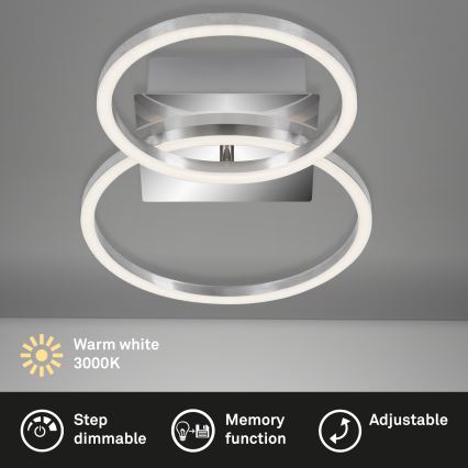 Briloner 3110-018 - LED Dimmable ceiling light FRAMES LED/16W/230V