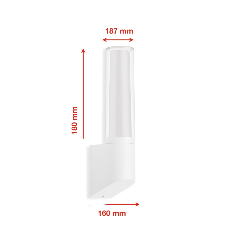 Briloner 311306TF - LED Outdoor wall light LED/8W/230V 4000K IP44 white