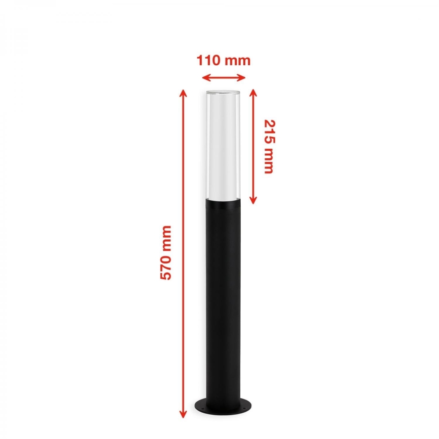 Briloner 311405TF - LED Outdoor lamp LED/8W/230V IP44 4000K 57 cm black