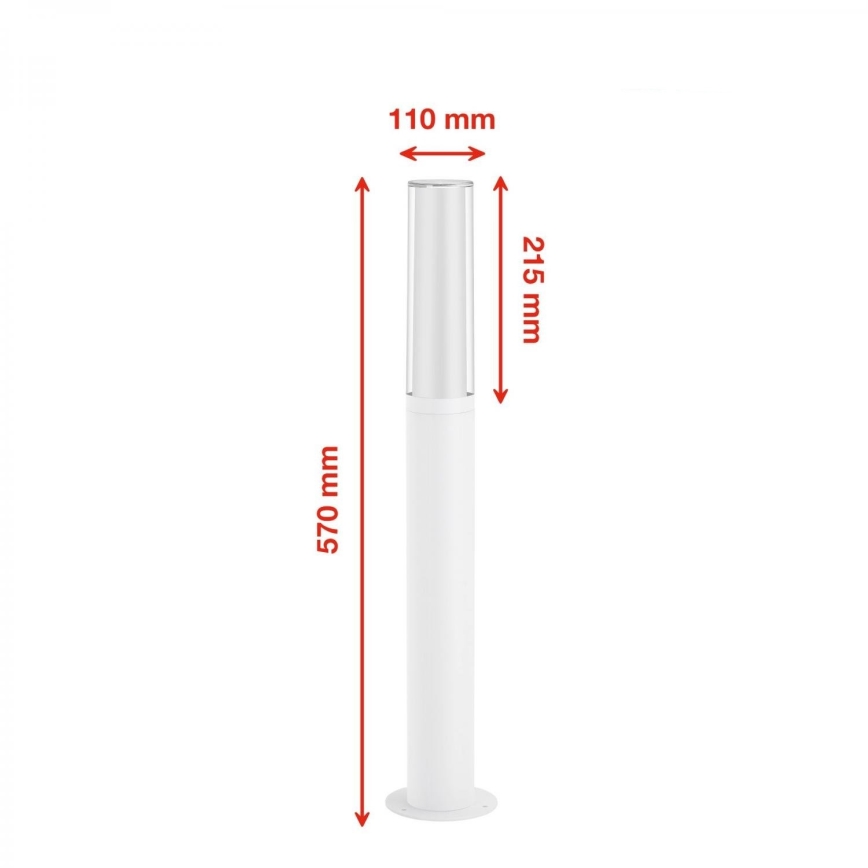 Briloner 311406TF - LED Outdoor lamp LED/8W/230V IP44 4000K 57 cm white