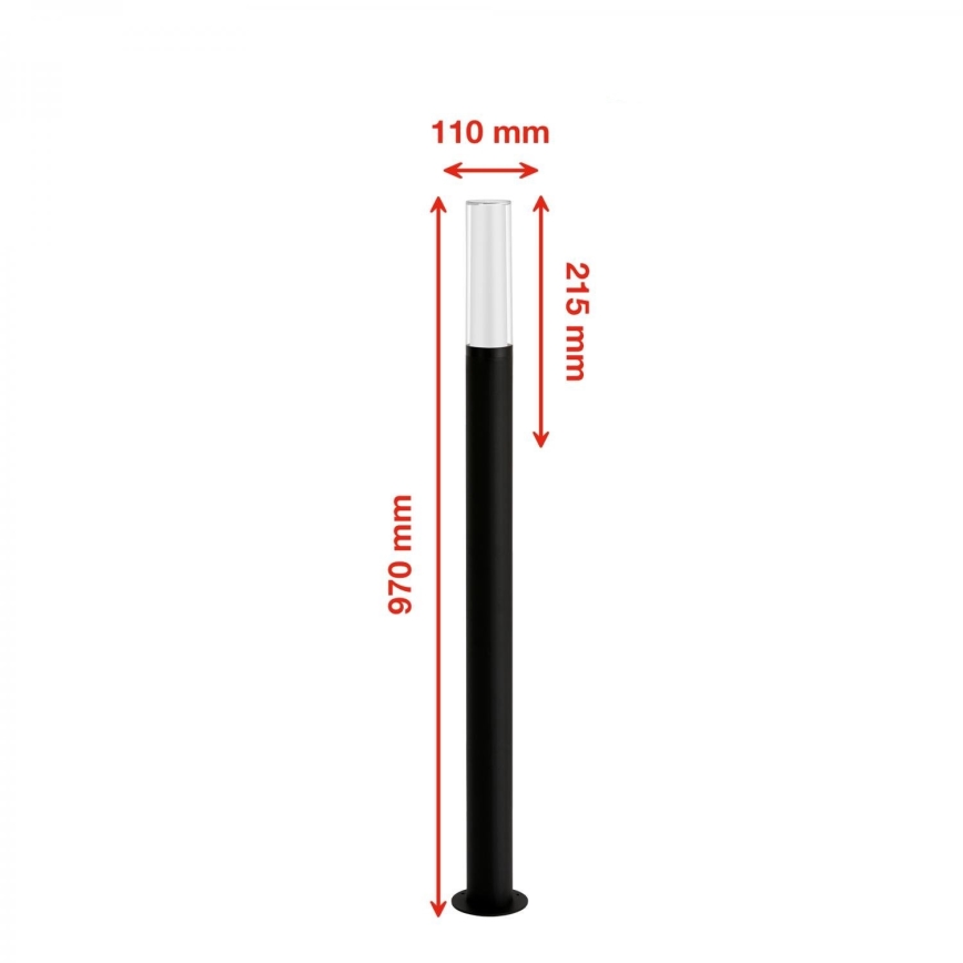 Briloner 311505TF - LED Outdoor lamp LED/8W/230V IP44 4000K 97 cm black