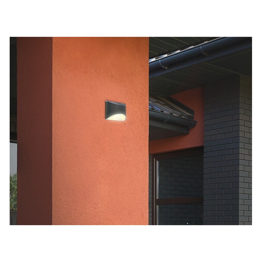 Briloner 3133015 - LED Solar wall light LED/2W/3,7V IP44 3000K