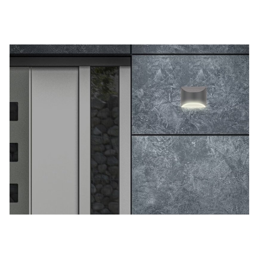 Briloner 3133015 - LED Solar wall light LED/2W/3,7V IP44 3000K