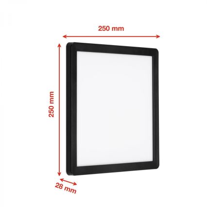 Briloner 313505TF - LED Outdoor wall light LED/15W/230V IP44 4000K black