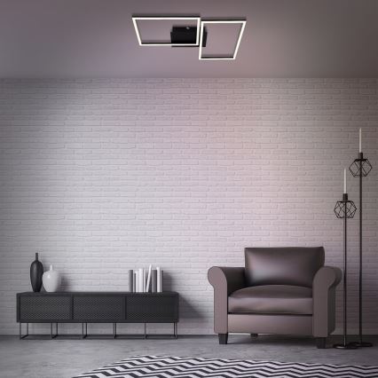 Briloner 3149-018 - LED Dimmable surface-mounted chandelier FRAME 2xLED/15W/230V + remote control
