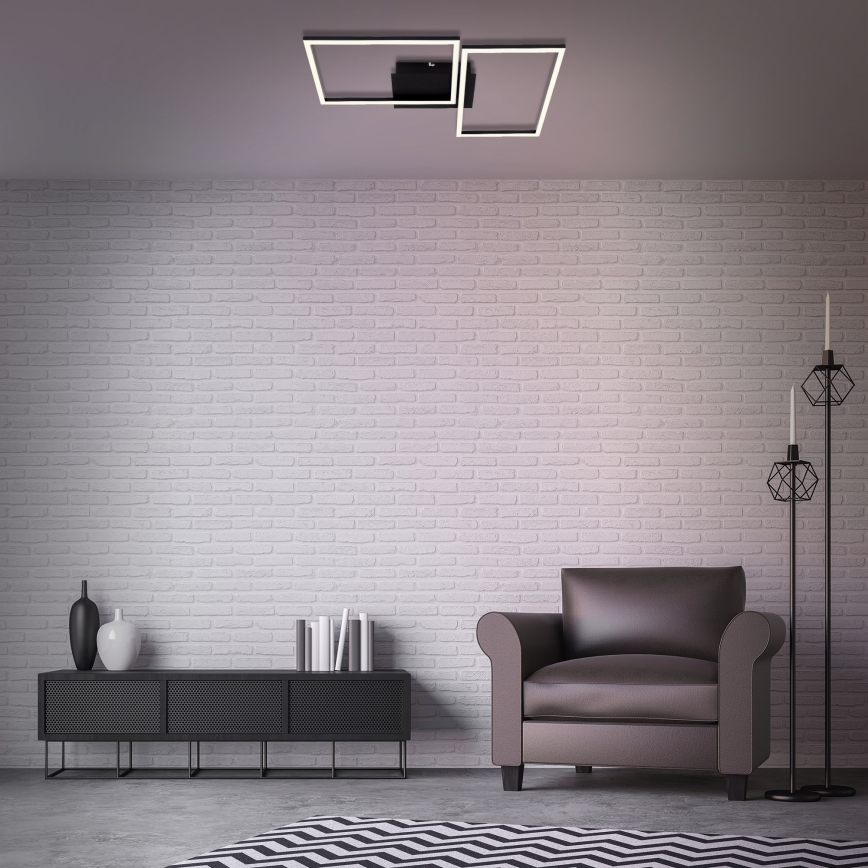 Briloner 3149-018 - LED Dimmable surface-mounted chandelier FRAME 2xLED/15W/230V + remote control