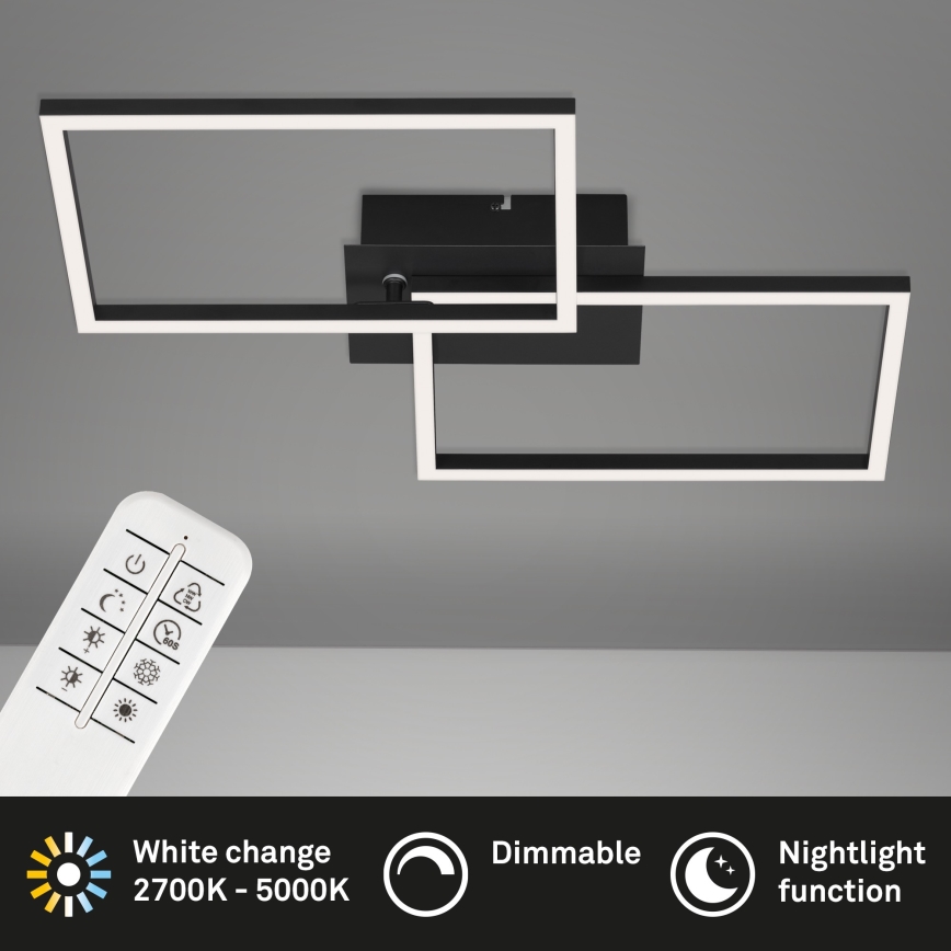 Briloner 3149-018 - LED Dimmable surface-mounted chandelier FRAME 2xLED/15W/230V + remote control