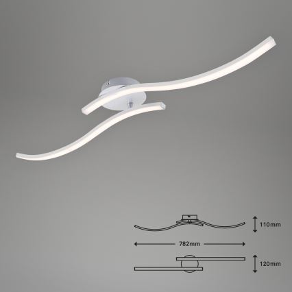 Briloner 3165-029 - LED Surface-mounted chandelier GO 2xLED/9W/230V