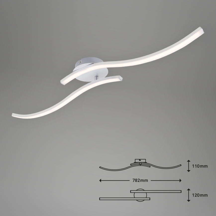 Briloner 3165-029 - LED Surface-mounted chandelier GO 2xLED/9W/230V